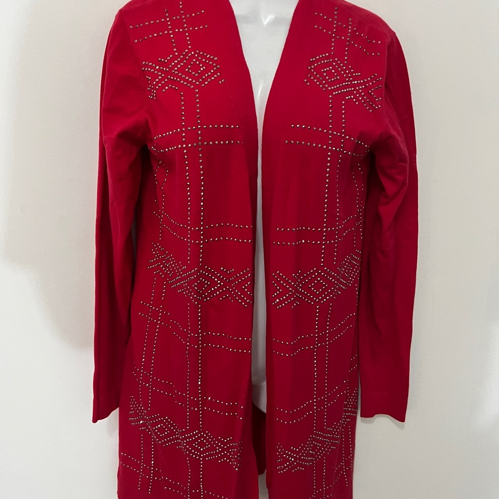 VILA Vibrant Red Cardigan